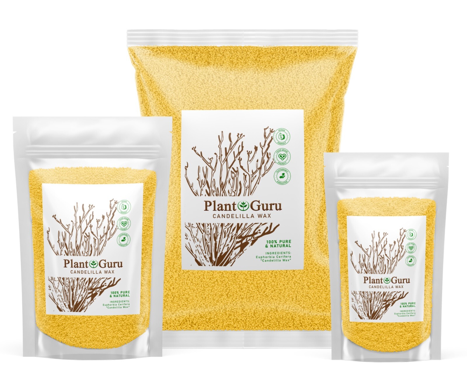 Candelilla Wax Pellets 100% Pure Natual Vegan Wax – Beeswax Substitute