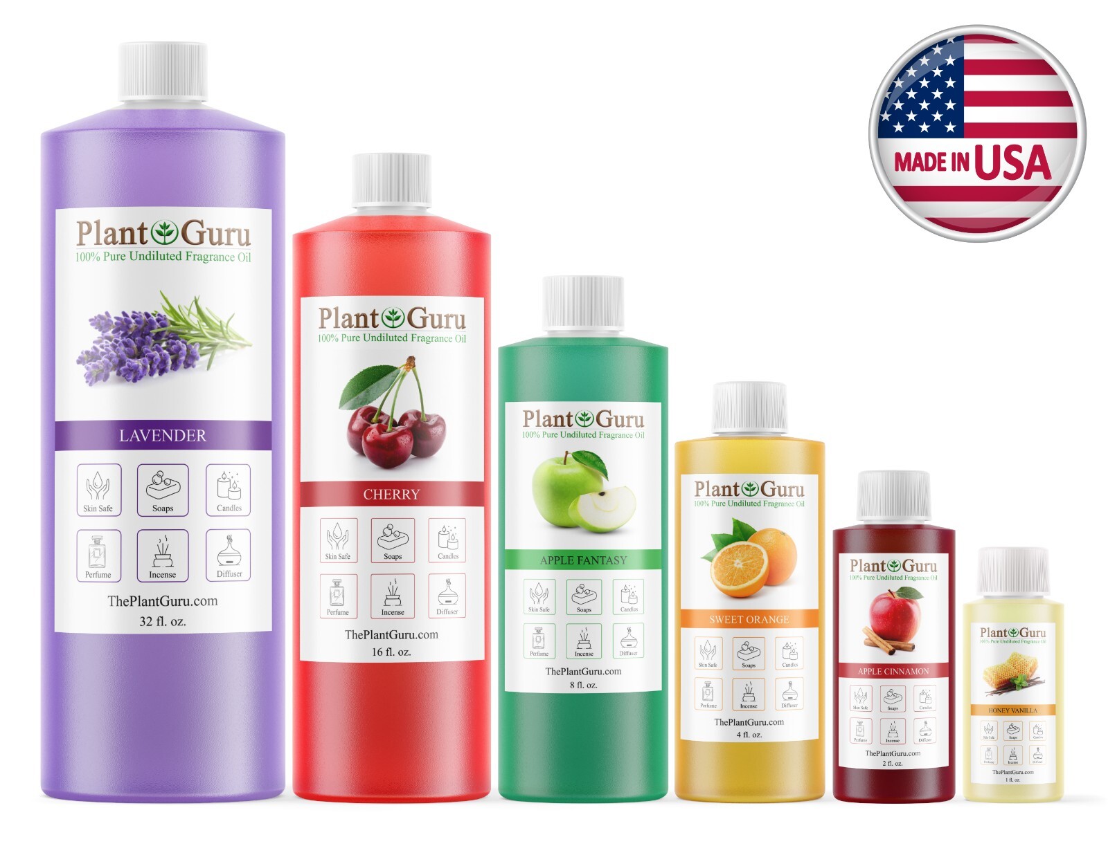 Fragrance Oil 32 oz. Bulk Wholesale For Candle Soap Making Burner Scented Oils