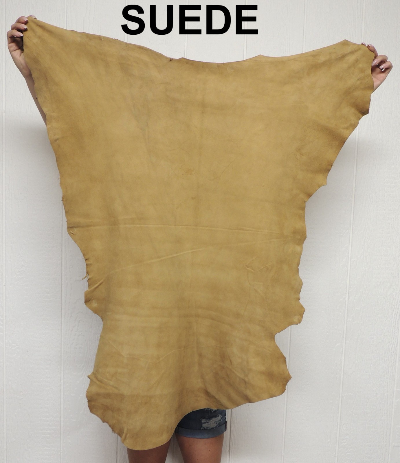 SMOKE BUCKSKIN Leather Hide for Native Crafts Laces Pipe Bags Regalia Pelt Skins
