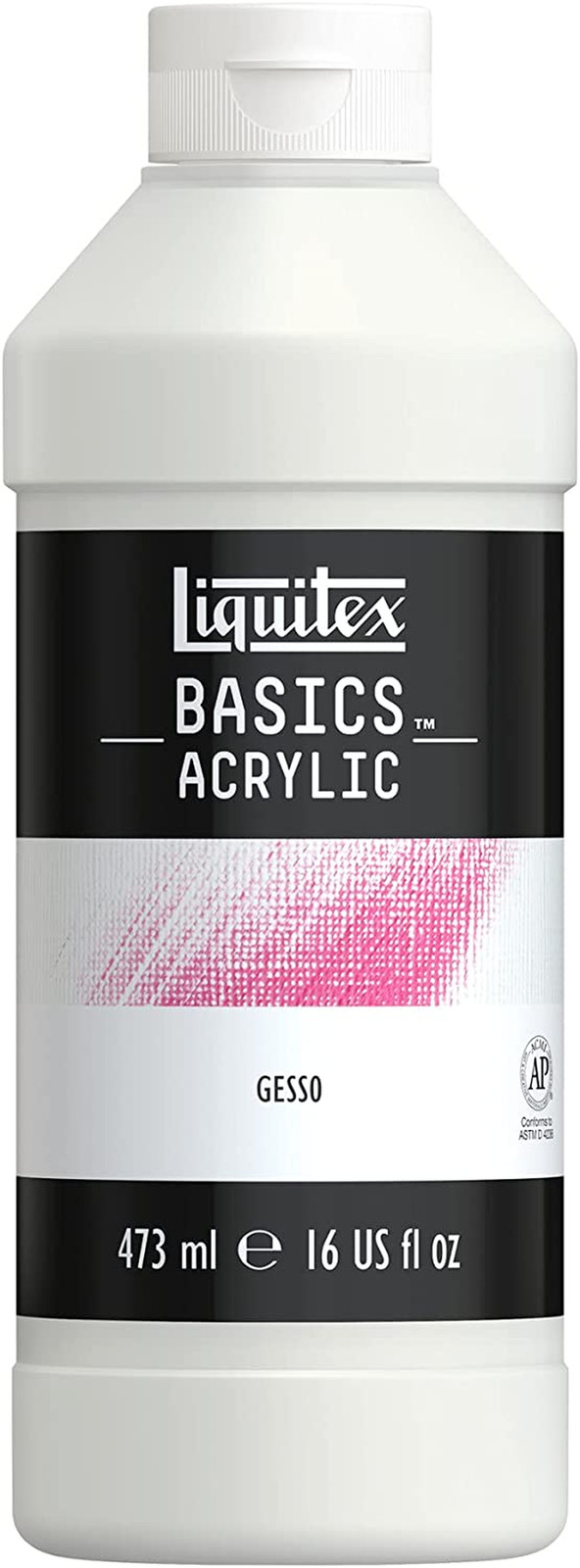 Liquitex BAICS Gesso Surface Prep Medium 16-oz White