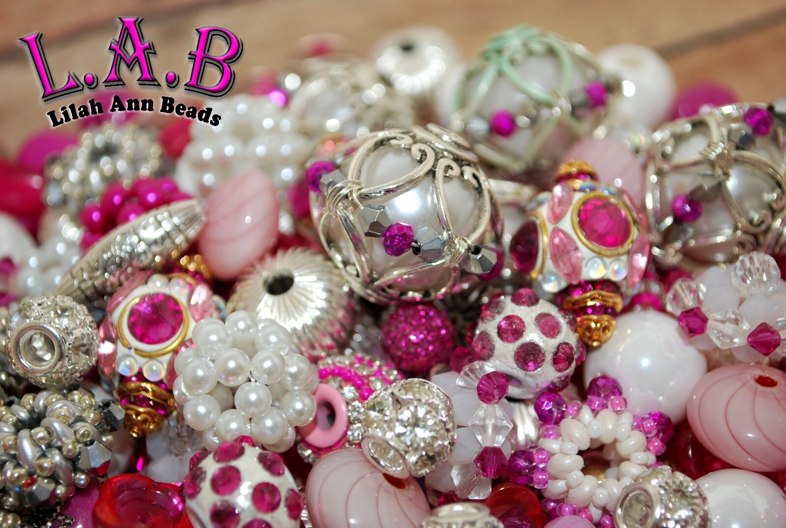 Boho Bead, Wire wrapped “Lotus bloom” Bead mix by Lilah Ann beads – BM701