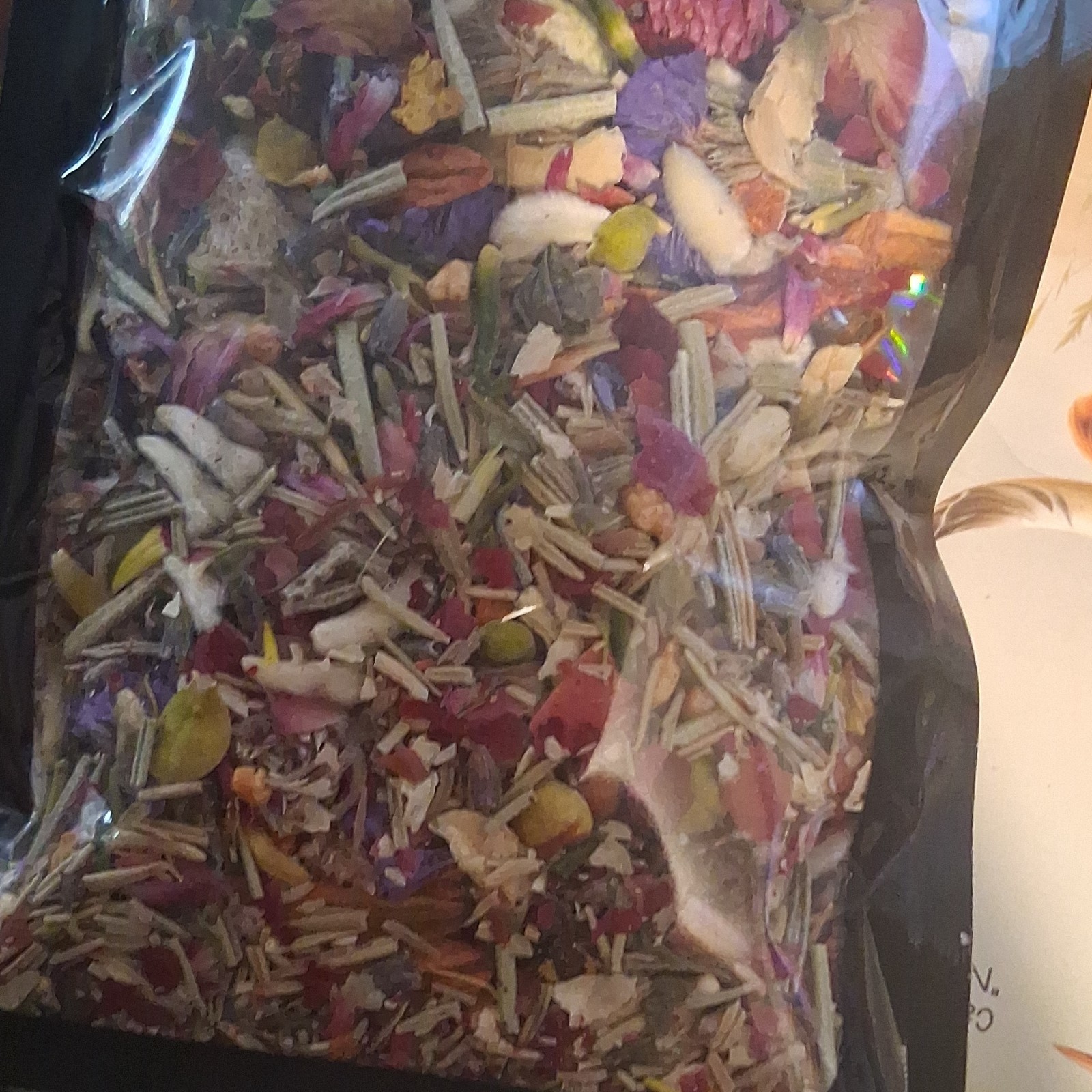 Mixed Dried Flowers Botanical Blend Multiple Parts in Sealed Bag