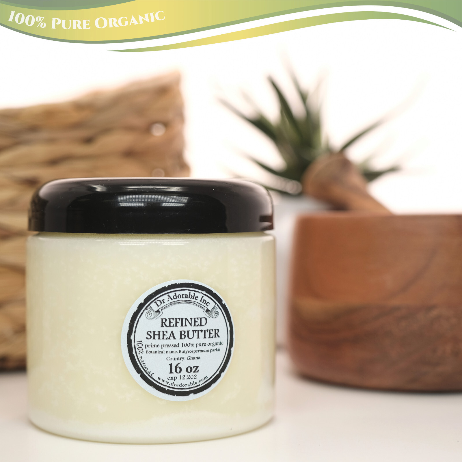 Pure Refined Shea Butter Cold Pressed Organic 2 oz 4 oz 8 oz 12 oz up to 12 Lb