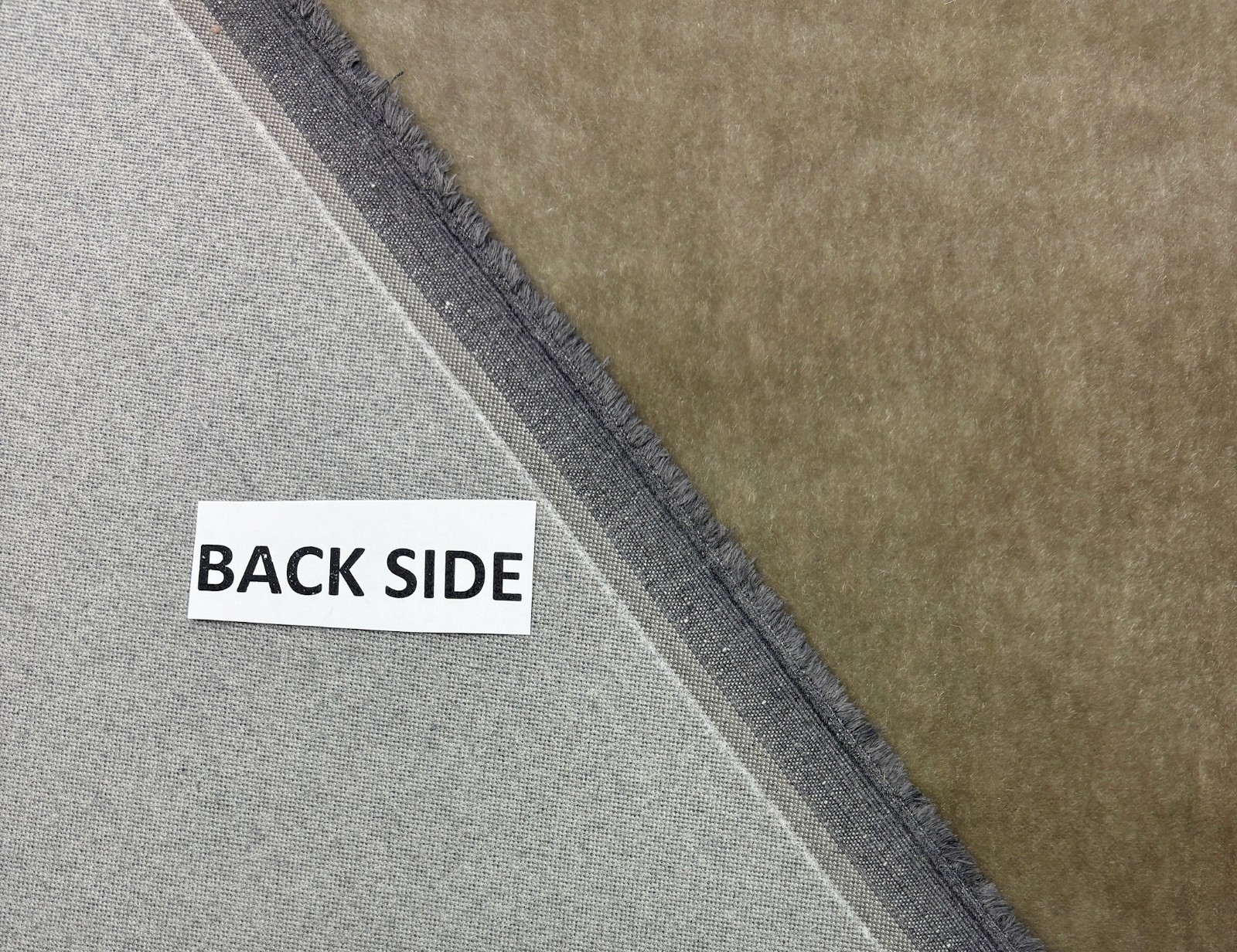 DESIGNER PLUSH MOHAIR SAND BEIGE VELVET WOOL MULTIPURPOSE FABRIC BY YARD 55″W