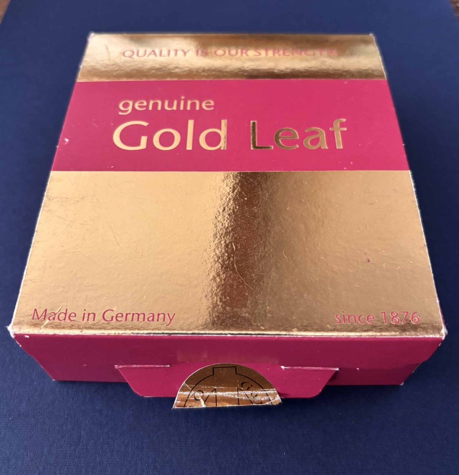 23K Double Gold Leaf Booklets 85x85mm New Made In Germany
