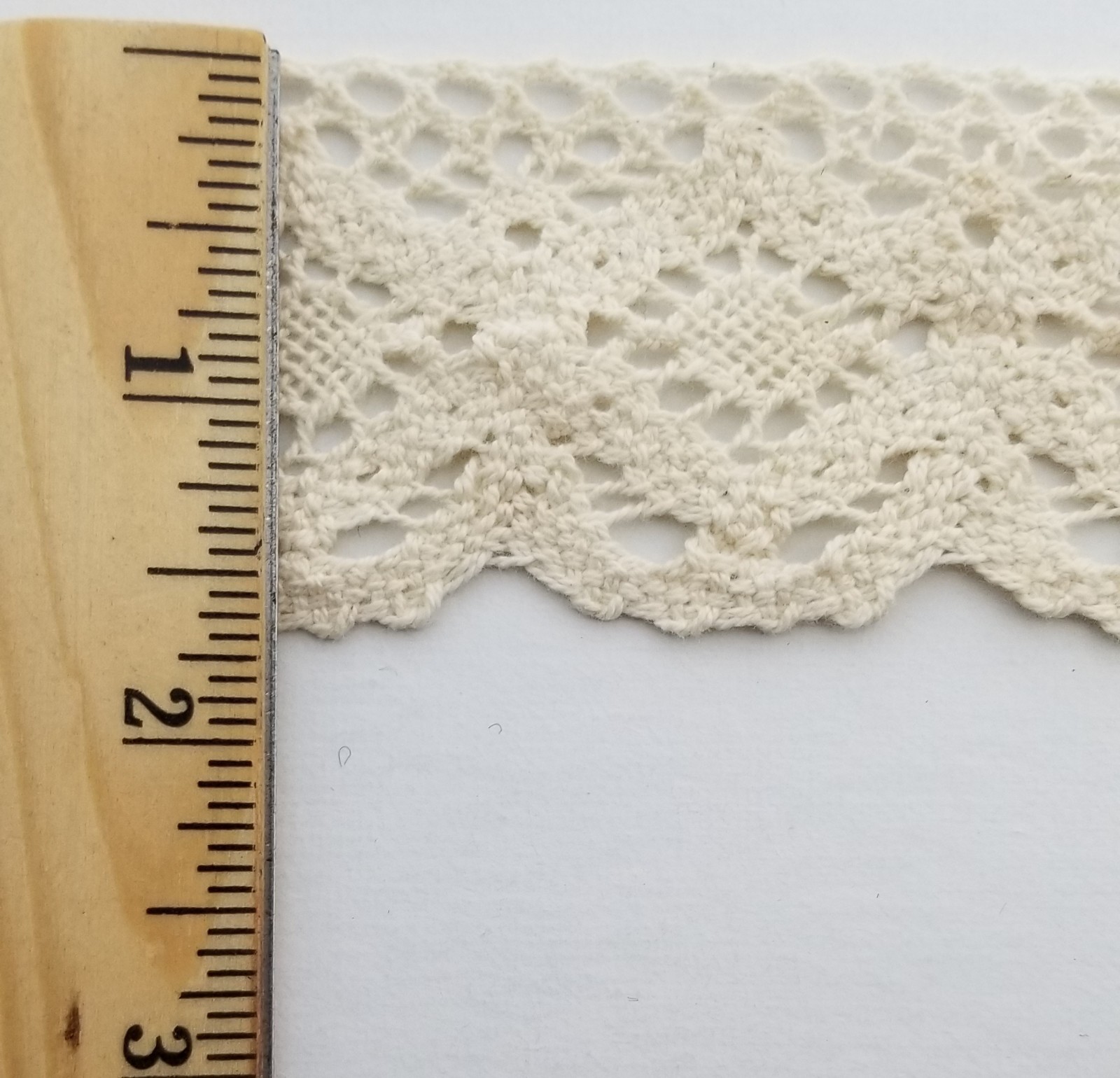 1-3/4″ Cotton Cluny Lace Trimming – 10 Continuous Yards!