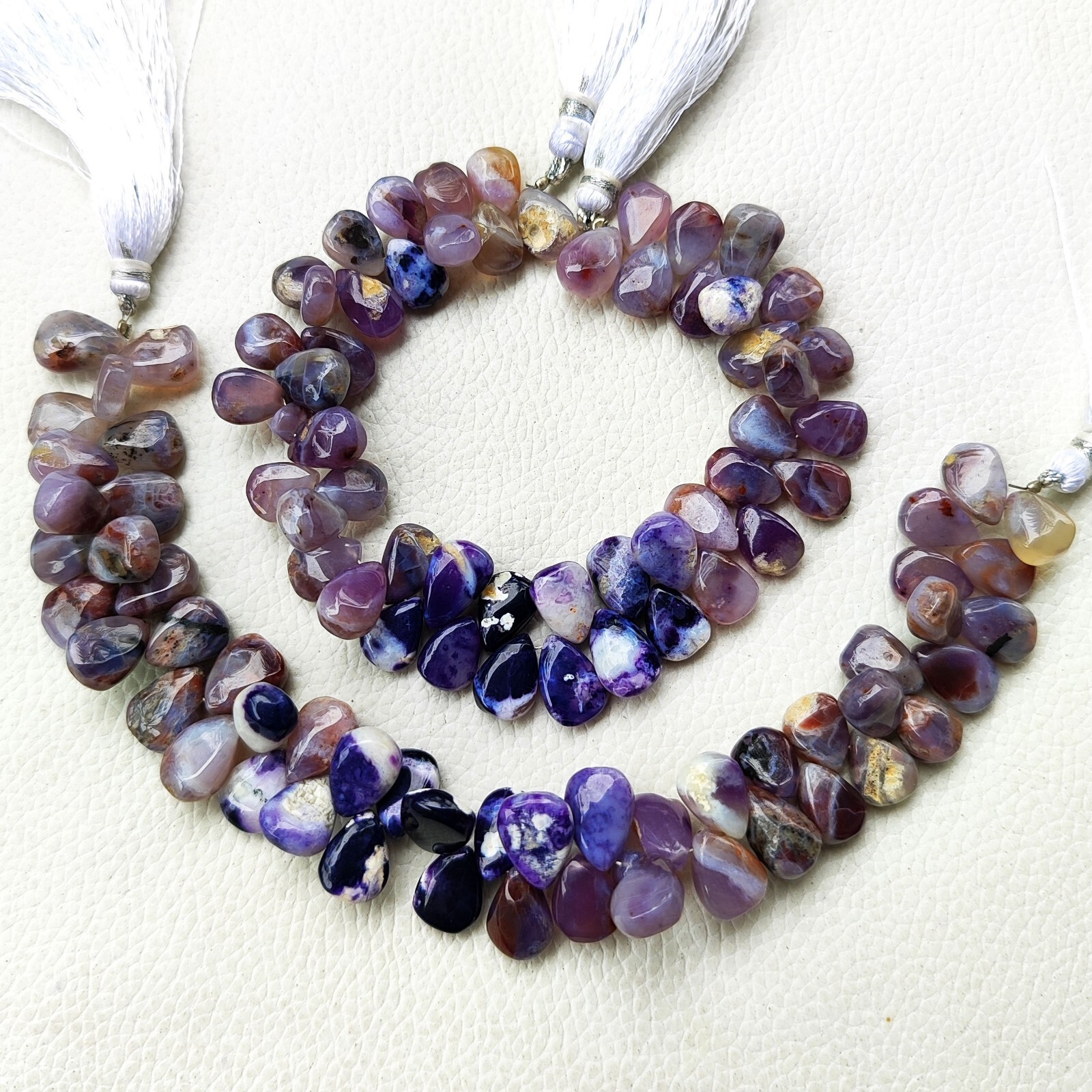 Natural Tiffany Opal Gemstone 12×9 mm Size Smooth Pear Shape Beads 8″ Strand