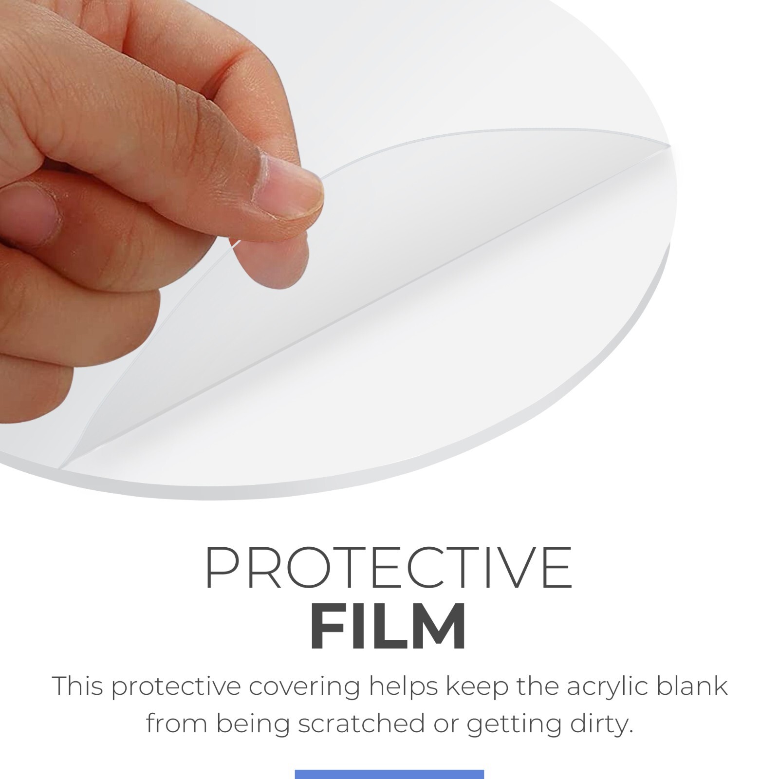 Round Acrylic Plexiglass Sheet Table Top 1/4″ Flat Clear Cake Disc Lucite Circle
