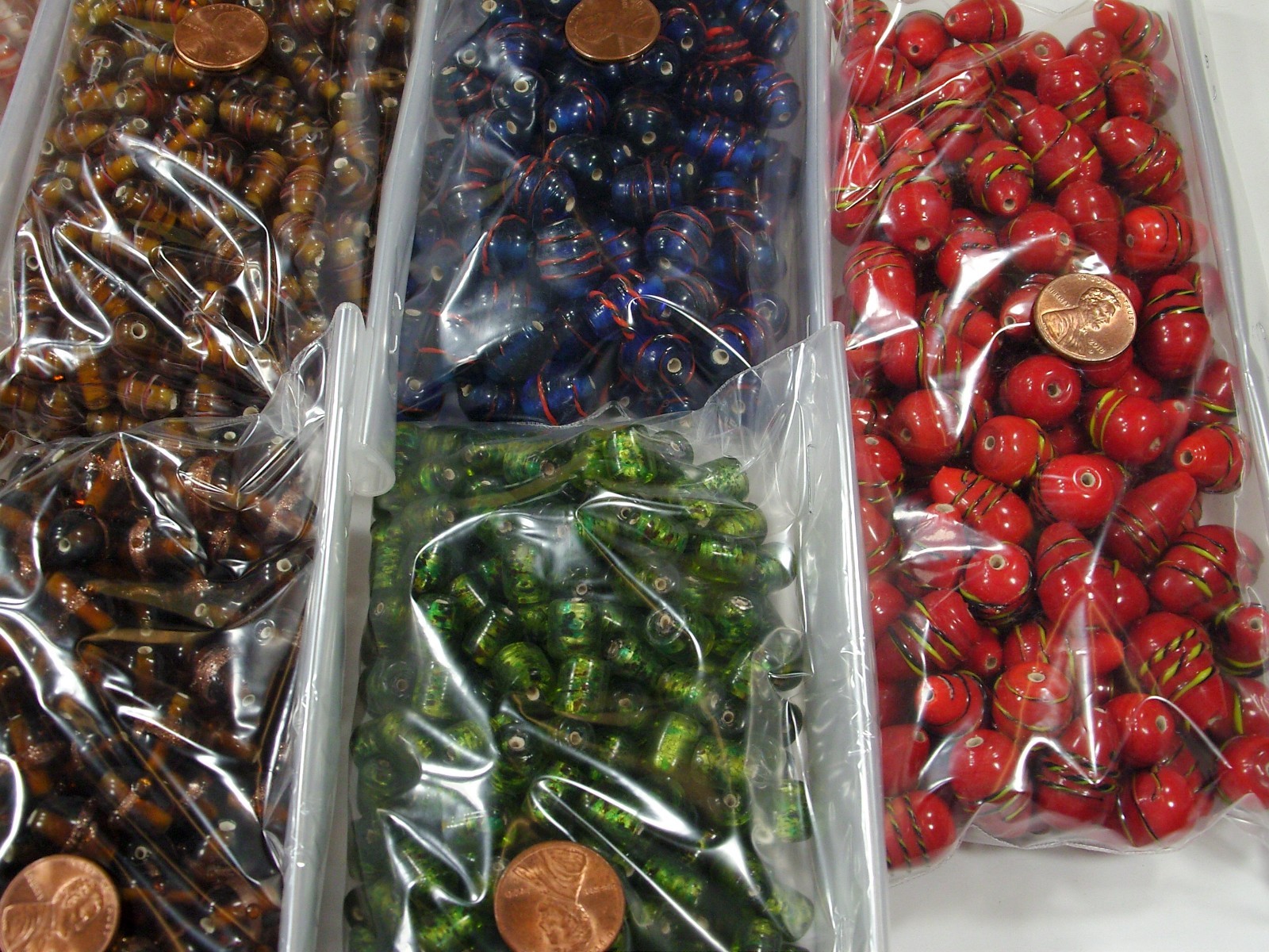 8 Pounds Assorted India Handmade Fancy Glass Beads Wholesale Bulk Lot (PK-1) ⭐