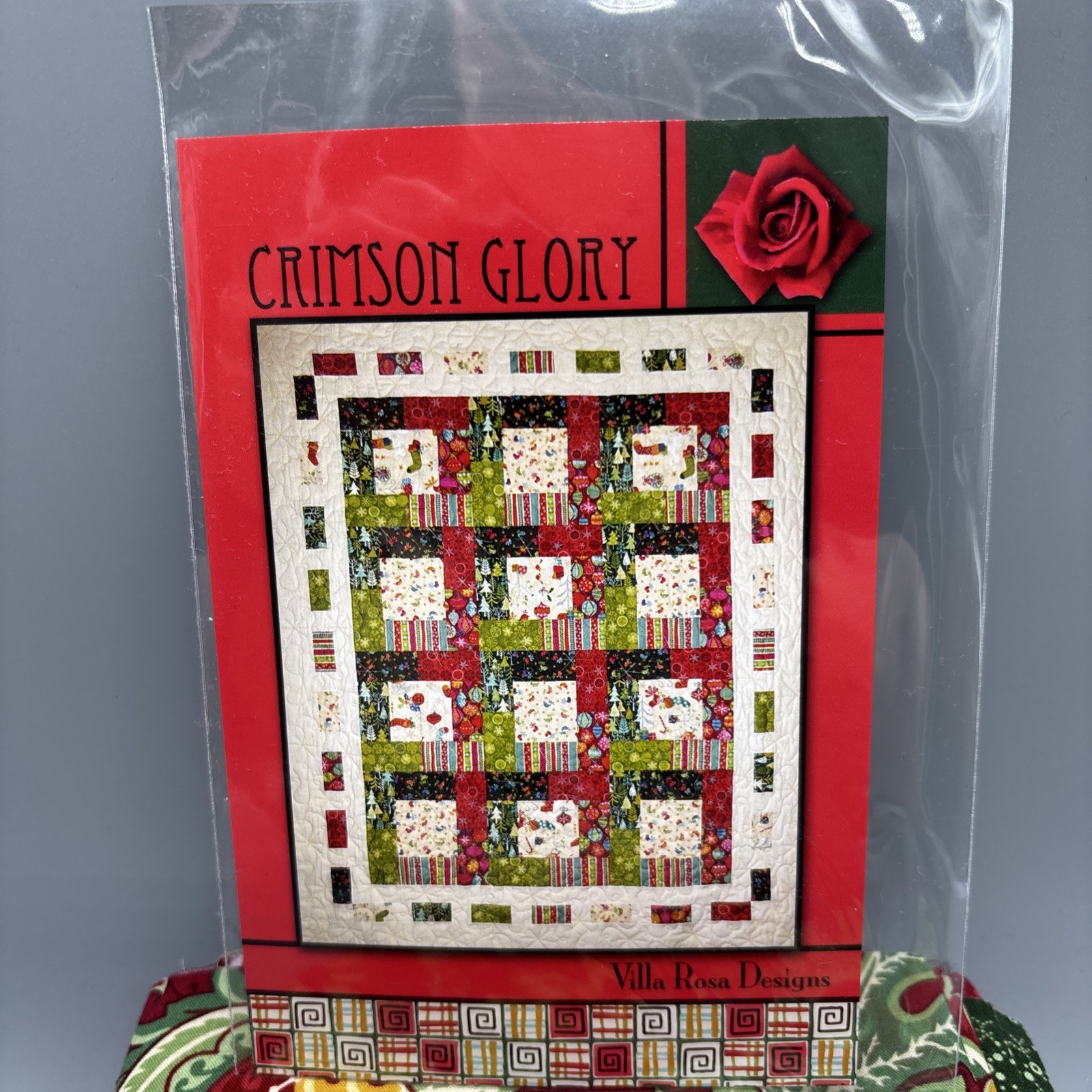 Quilt Kit – Villa Rosa Designs Crimson Glory 52” X 64” Quilt