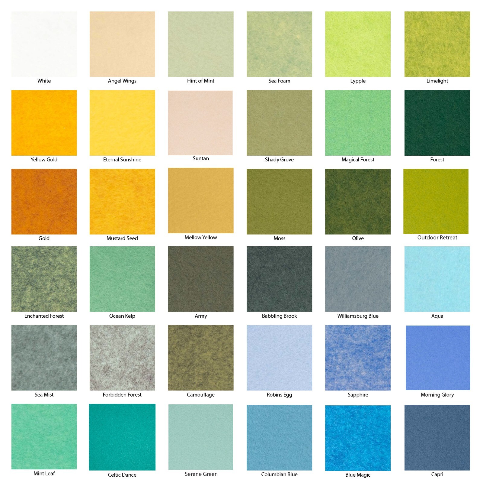 Merino Wool Blend Felt 35%Wool/65% Rayon – Made in USA – 1/4 yard off the bolt