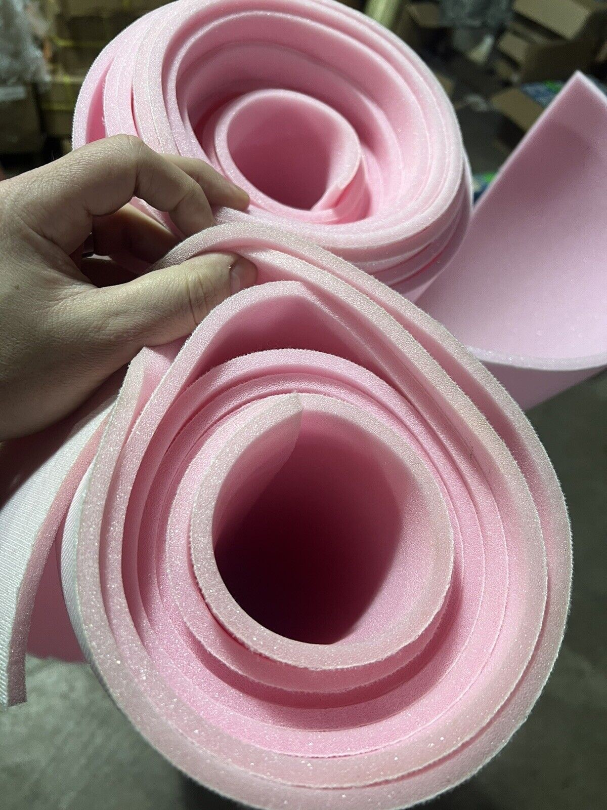 Pink Sew foam Upholstery first quality 1/2″ craft Padding W/Scrim Backing 55″