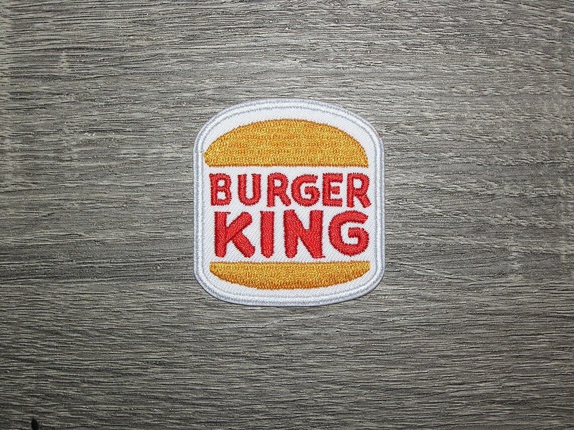 Burger King Fast Food Embroidered Iron On Patch 1.75″ x 2″