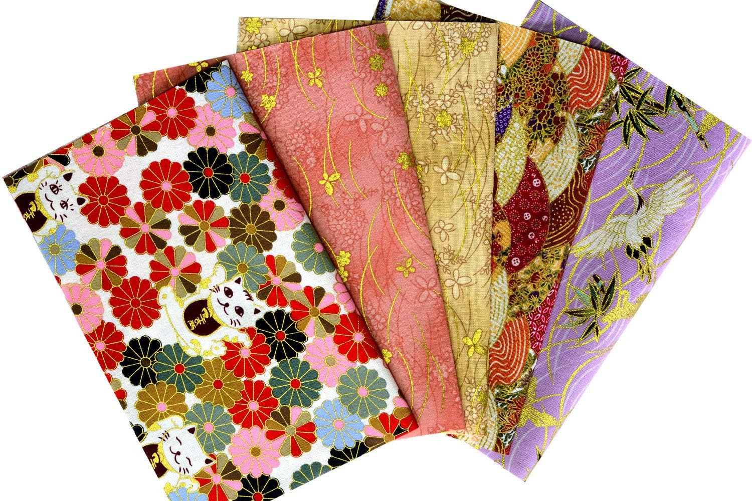 30Pcs Japanese Style Fabric Squares,8 Inchx10 Inch (20Cmx25Cm) Cotton Craft Fabr
