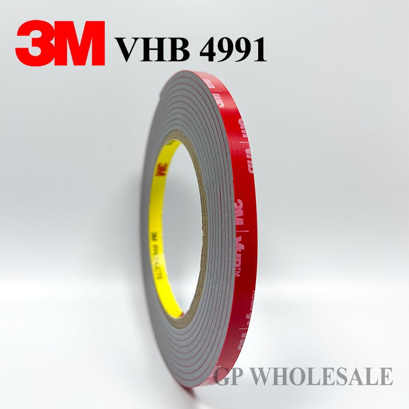 3M VHB 4991 Gray Double-sided Acrylic Foam Tape length 3 Meter * Thickness 2.3mm