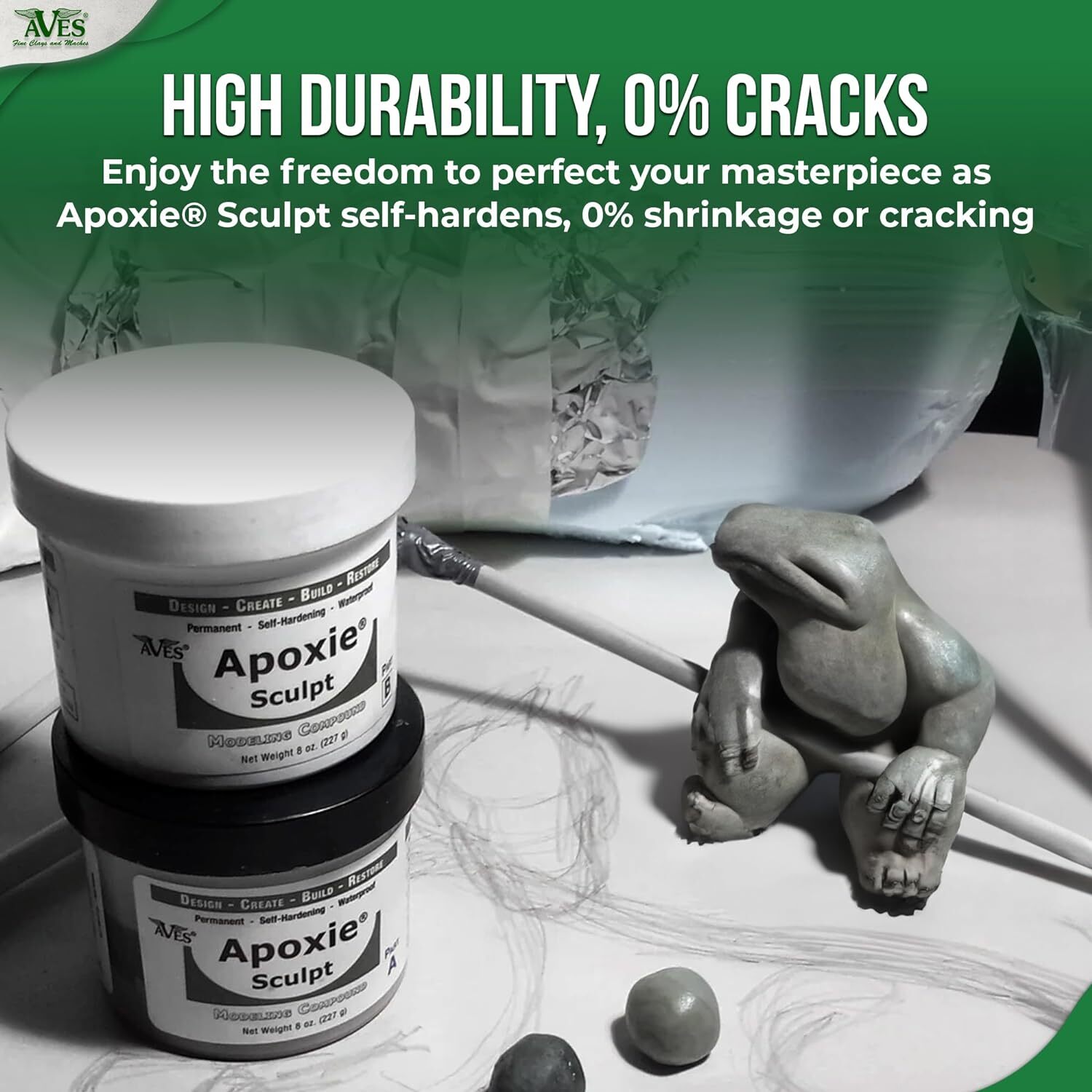 Aves Apoxie Sculpt 1 Lb – Air Dry Modeling Compound Self Hardening 1 Pound