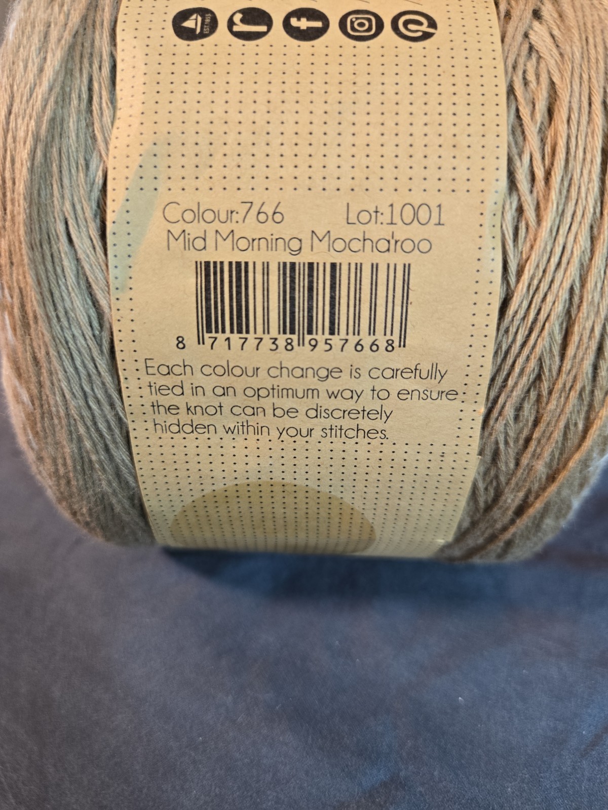 Scheepjes Yarns Whirl #766 Cotton/Acrylic Blend Mid Morning Mocharoo