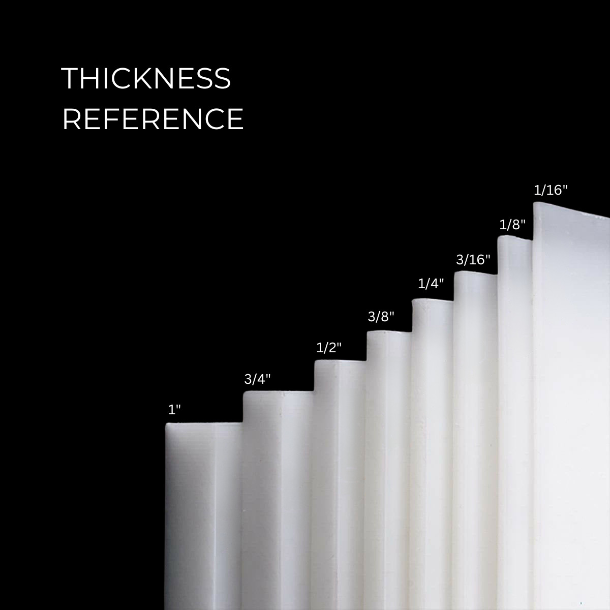 UHMW Plastic Sheet – 1″ Thick – Natural – Pick Your Size – Machinable Flat Stock