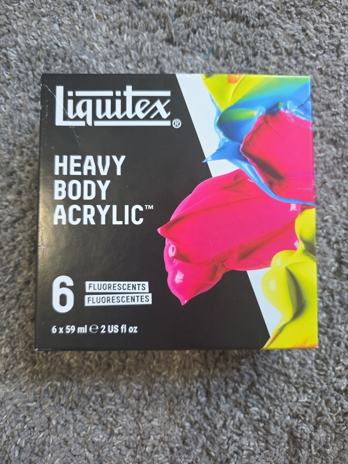 Liquitex Professional Heavy Body Acrylic Paint 6 x 59ml Fluorescent Colors Set