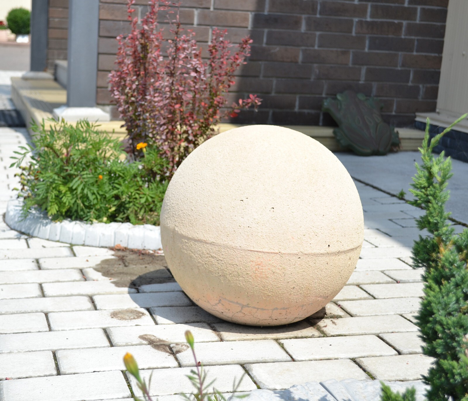Mold Half Ball Sphere DIY Garden Decor Atlas Stone Semishpere Molds 15.75” P28