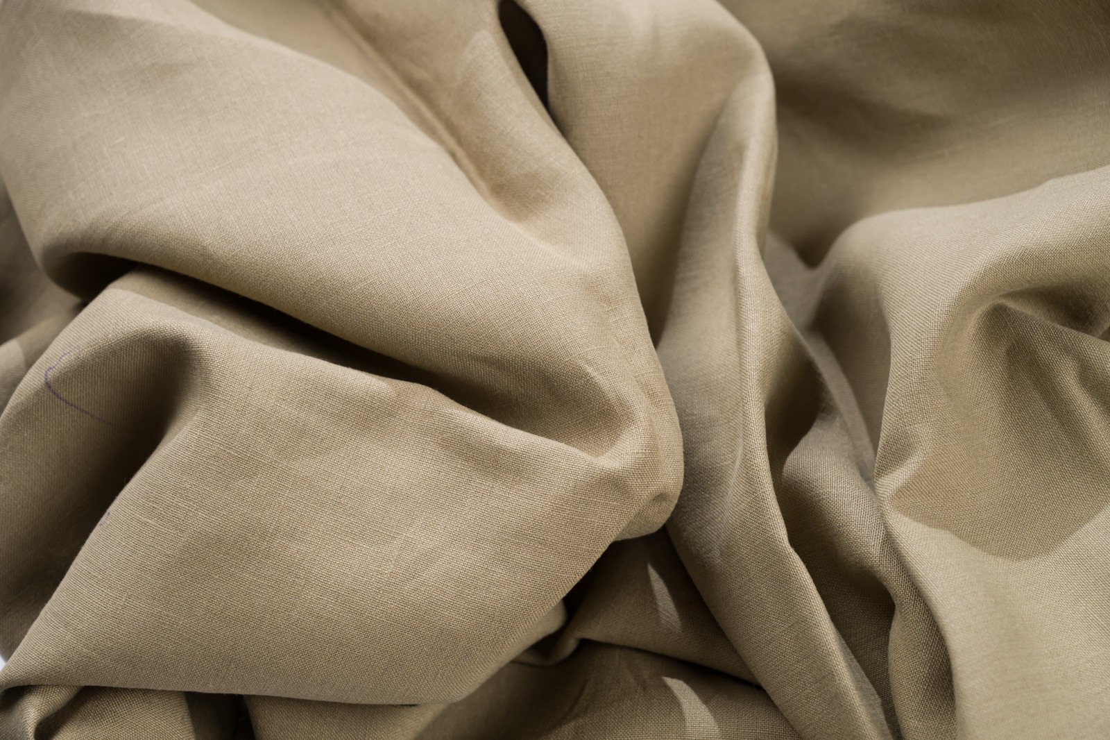 Luxury Linen Cotton Trouser Fabric Sand Beige 270g 2.3m Bespoke Chinos Italy