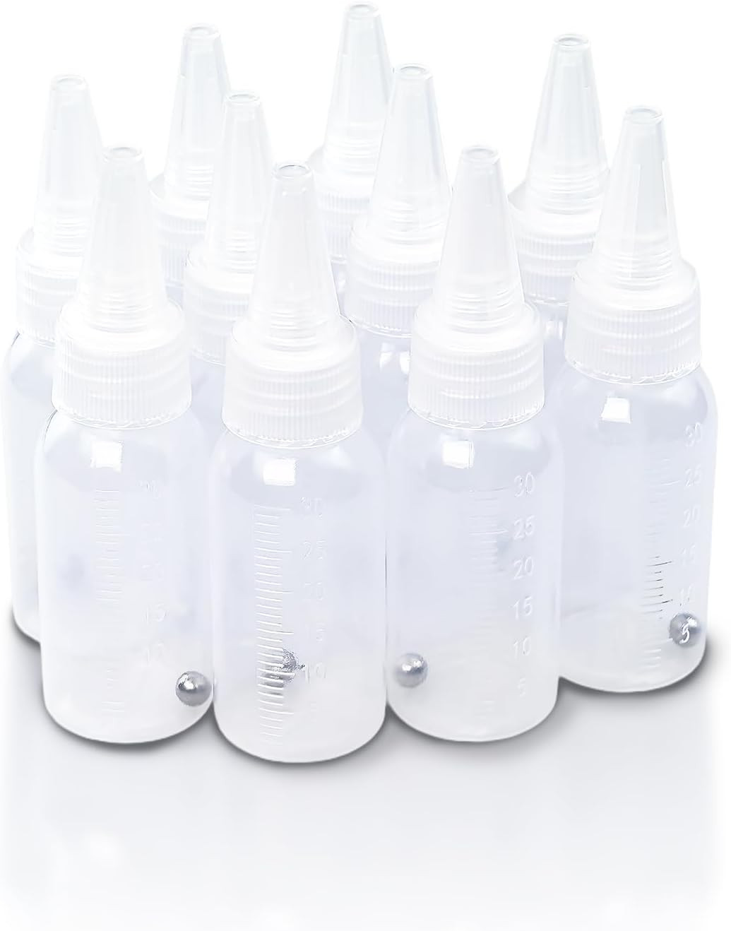 10Pcs Paint Bottle, 30ml Empty Airbrush Bottles with Scale, Plastic Airbrush …
