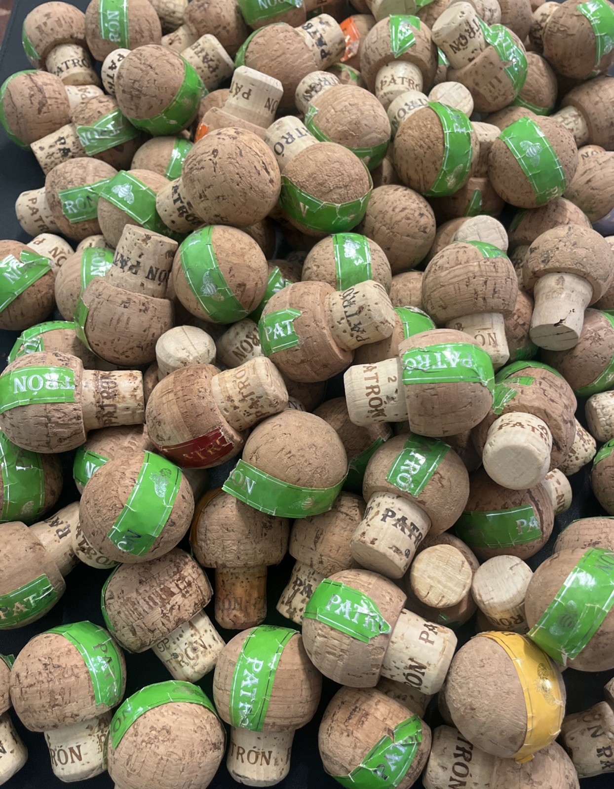 (100) • Patron Tequila Corks • 1.0 liter • 750ml • Crafts Mushroom