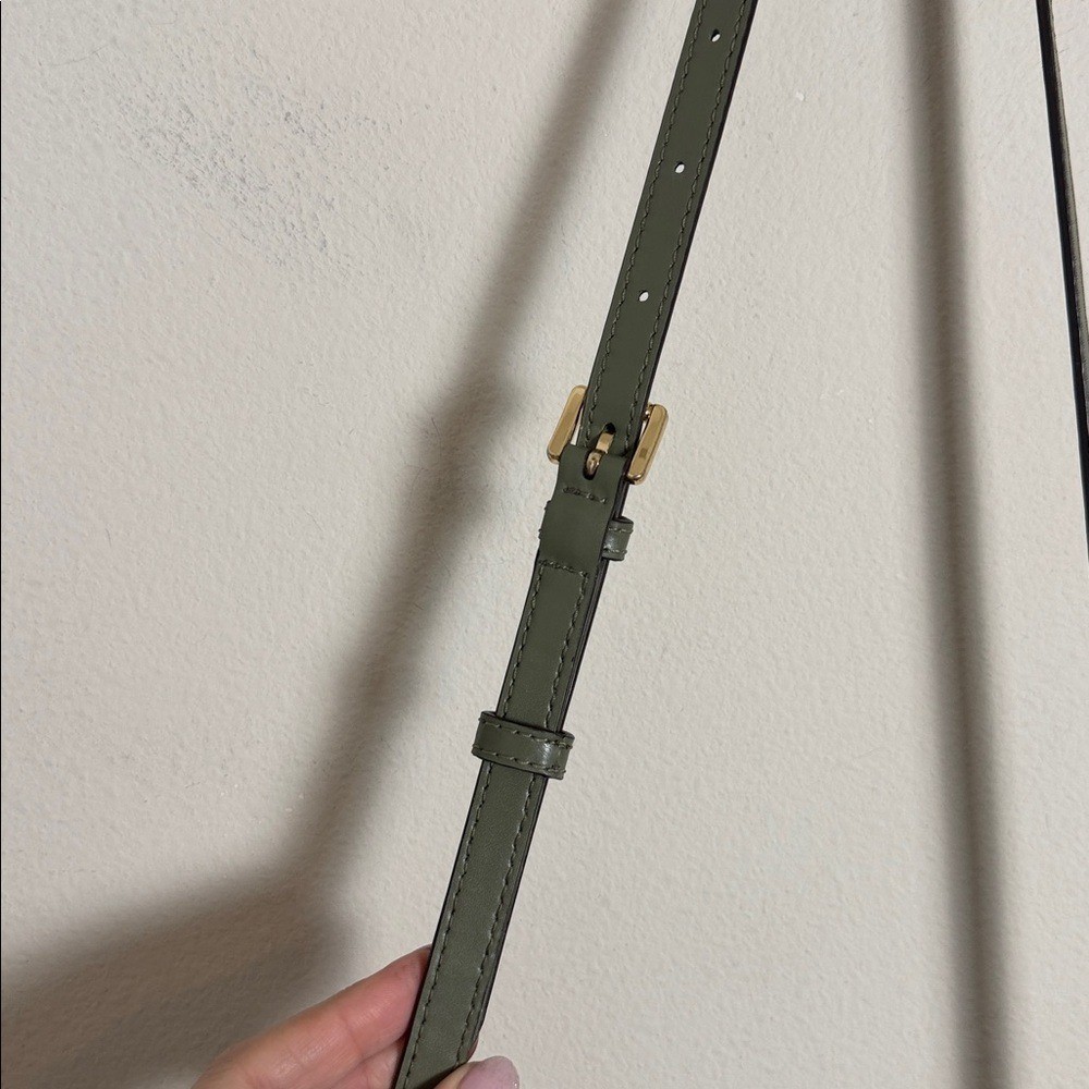 Michael Kors Rayne Saffiano Leather Satchel Olive Green
