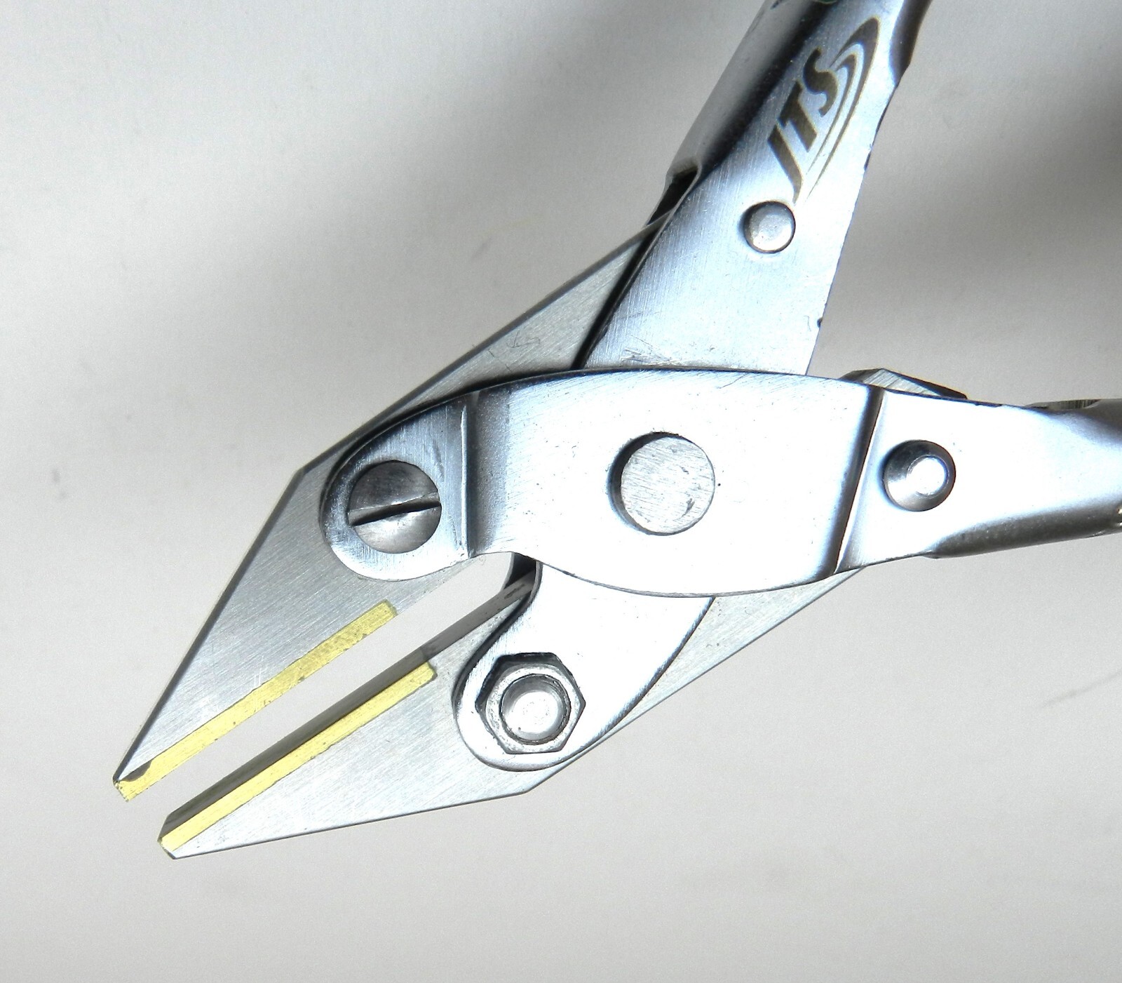Brass Jaw Parallel Flat Nose Pliers 125mm Non Marring Jaws for Jewelry Crafts