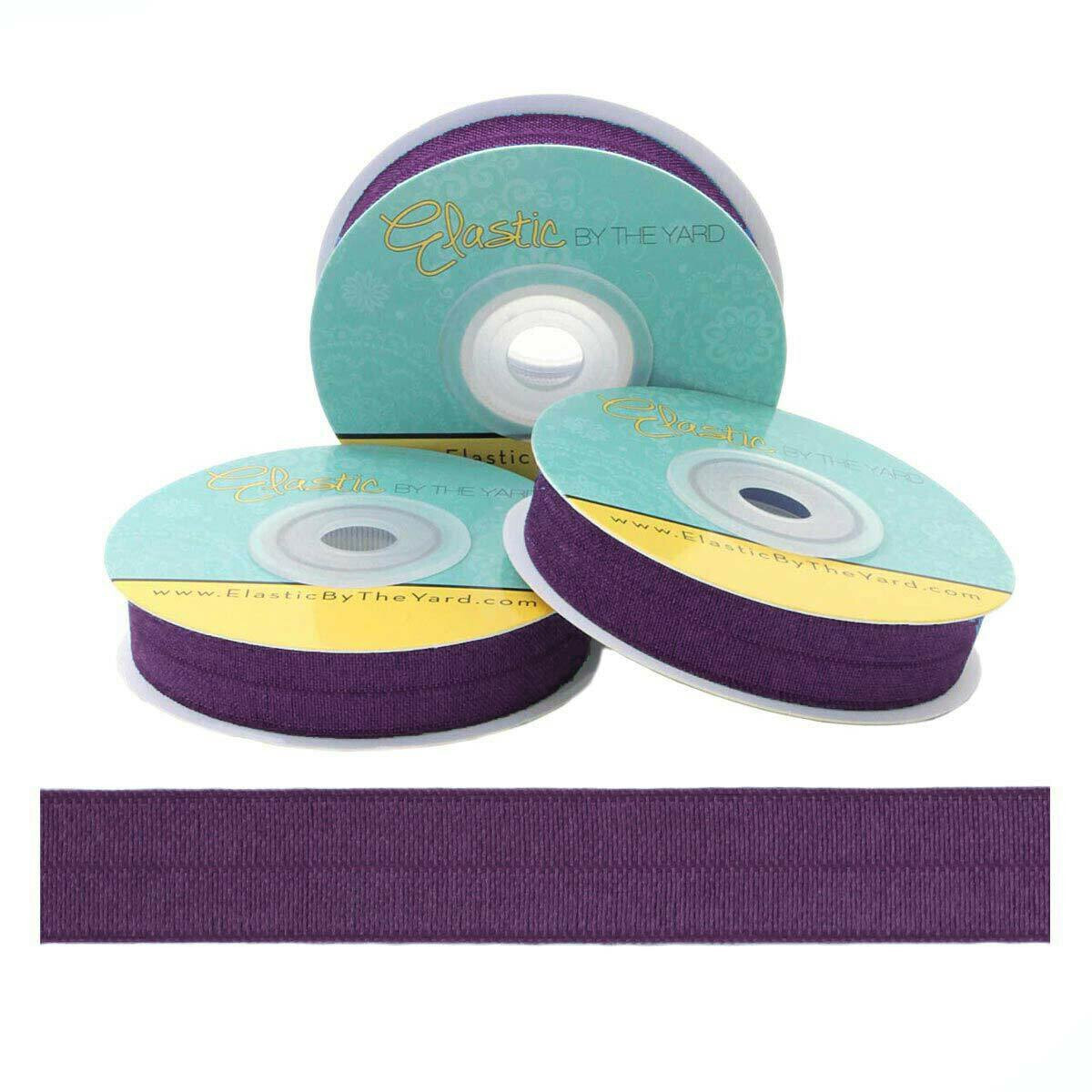 Deep Plum 1″ (25mm) Fold Over Sewing Elastic – Elastic by the Yard