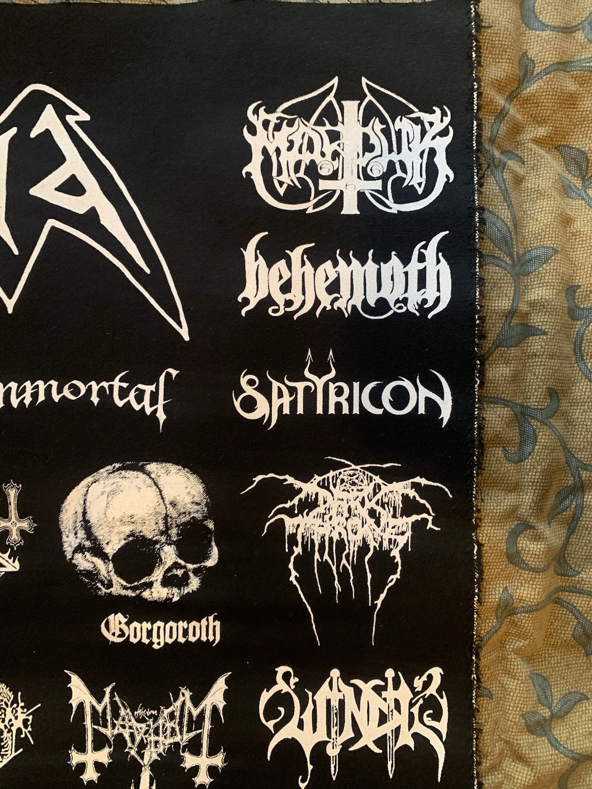 Black Metal Patches Sheet