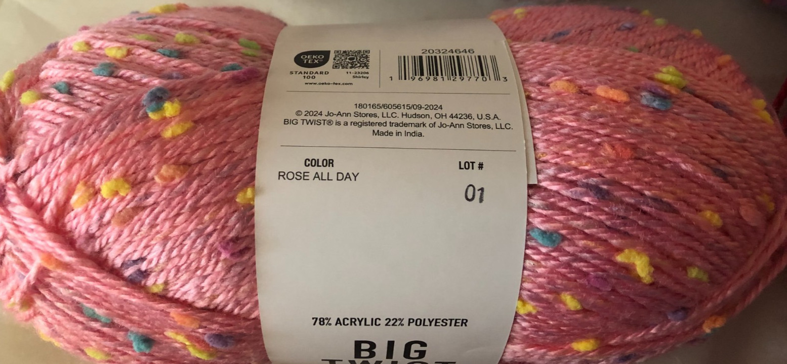 BIG TWIST TOTALLY TWEED YARN 5.29 oz each- 7 COLORS- DISCOUNT SHIPPING