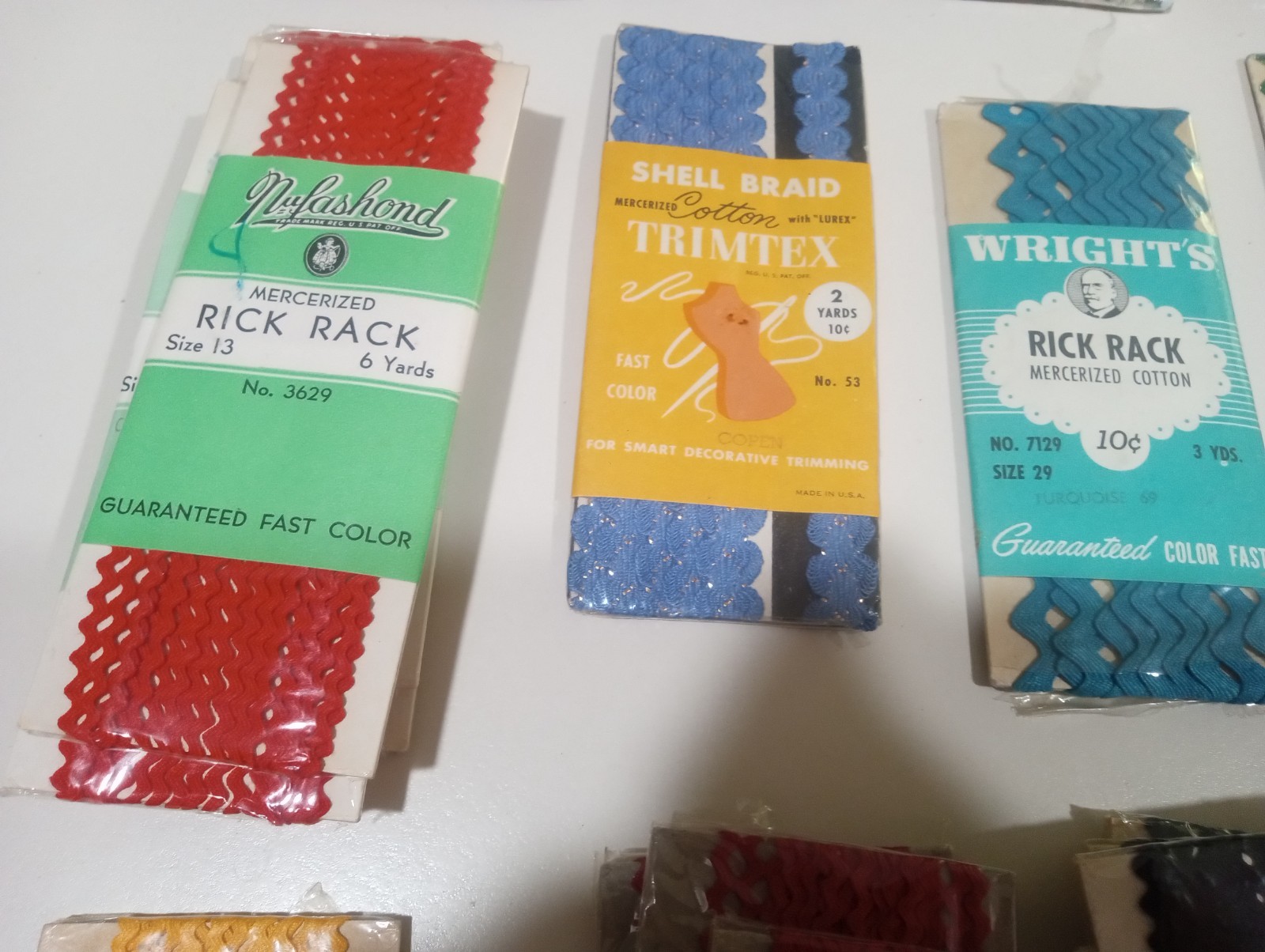 Huge lot of Double Fold Bias Tape Single Fold Rick Rack And The Like