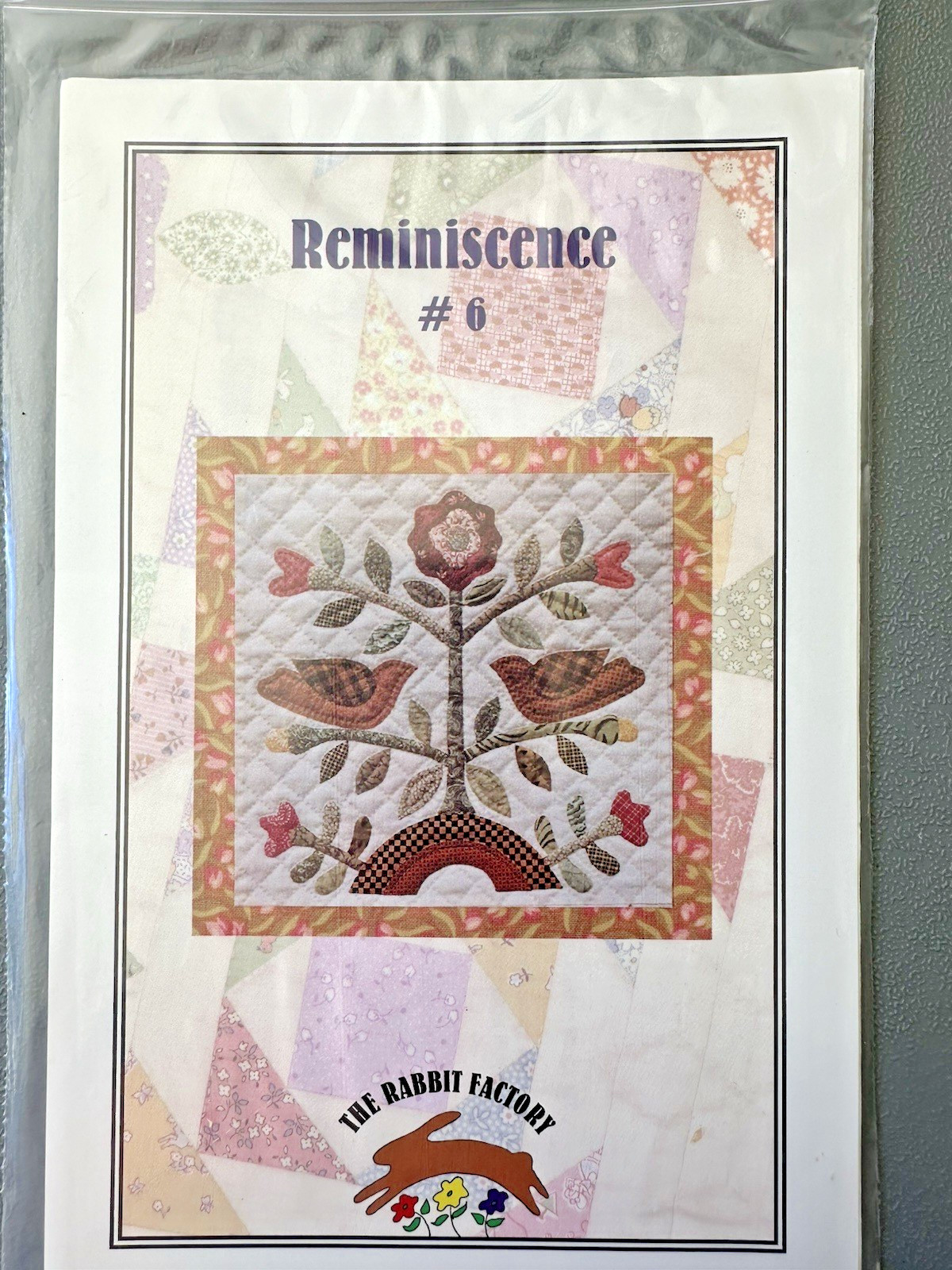 The Rabbit Factory Quilt Pattern Reminiscence Quilt of the Month 1-12 READ