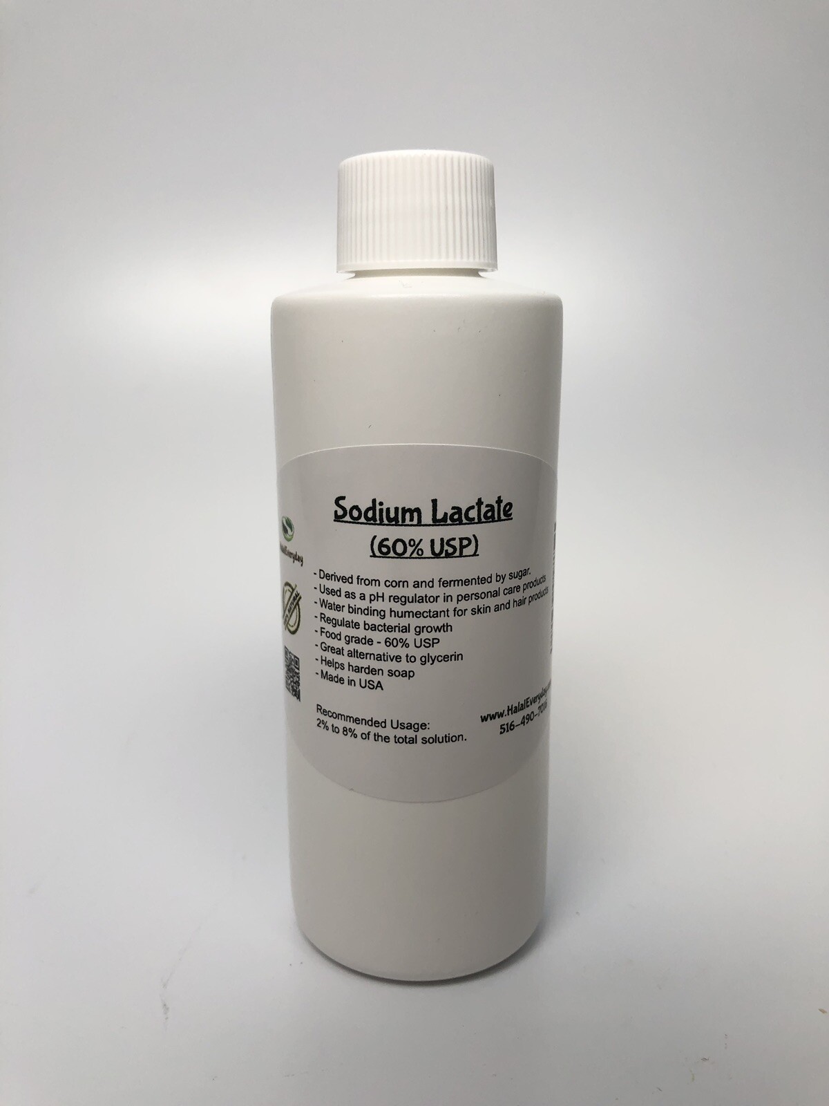 Sodium Lactate 60% – Soap Making Supplies – Massage Oil – Liquid Salt – PURE