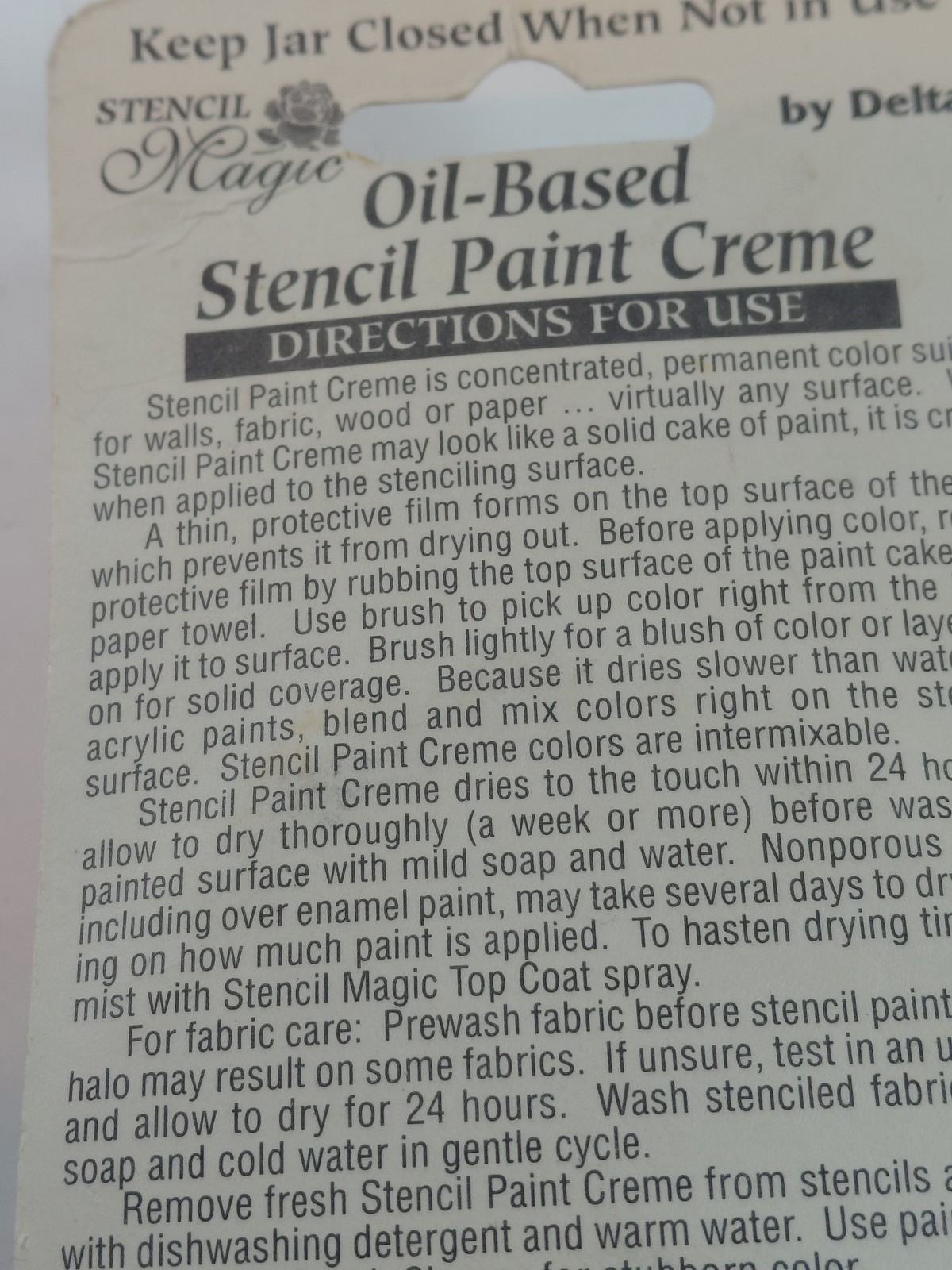 Stencil Magic Delta Amethyst Purple Oil-Based Stencil Paint Creme 0.5 fl oz NEW