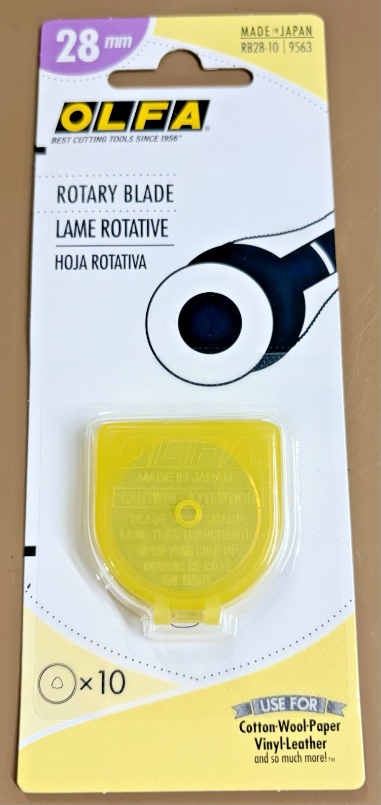 OLFA RB28-10 28mm Rotary Cutter Replacement Blades Tungsten Steel NEW