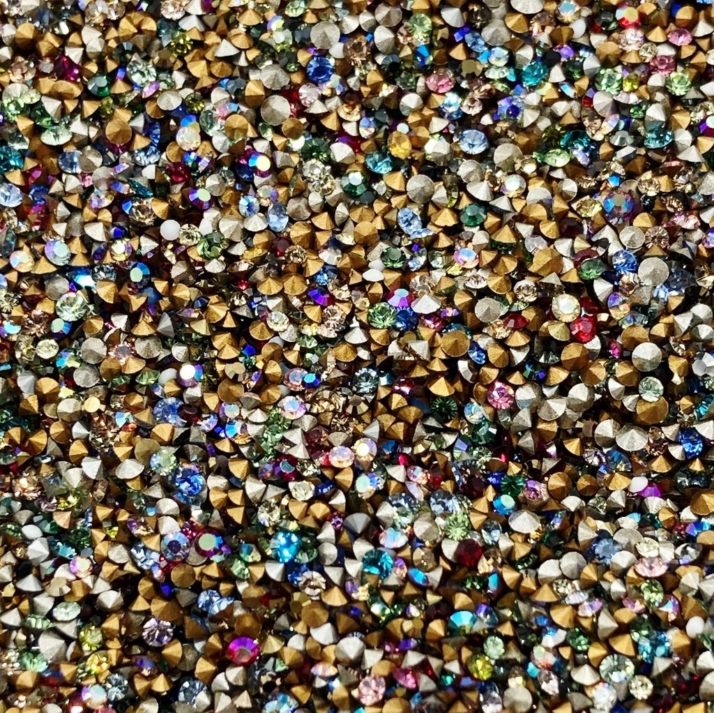 400 Vintage Swarovski Crystal 1mm. To 2mm. Tiny Rhinestones – Jewelry Repair J48