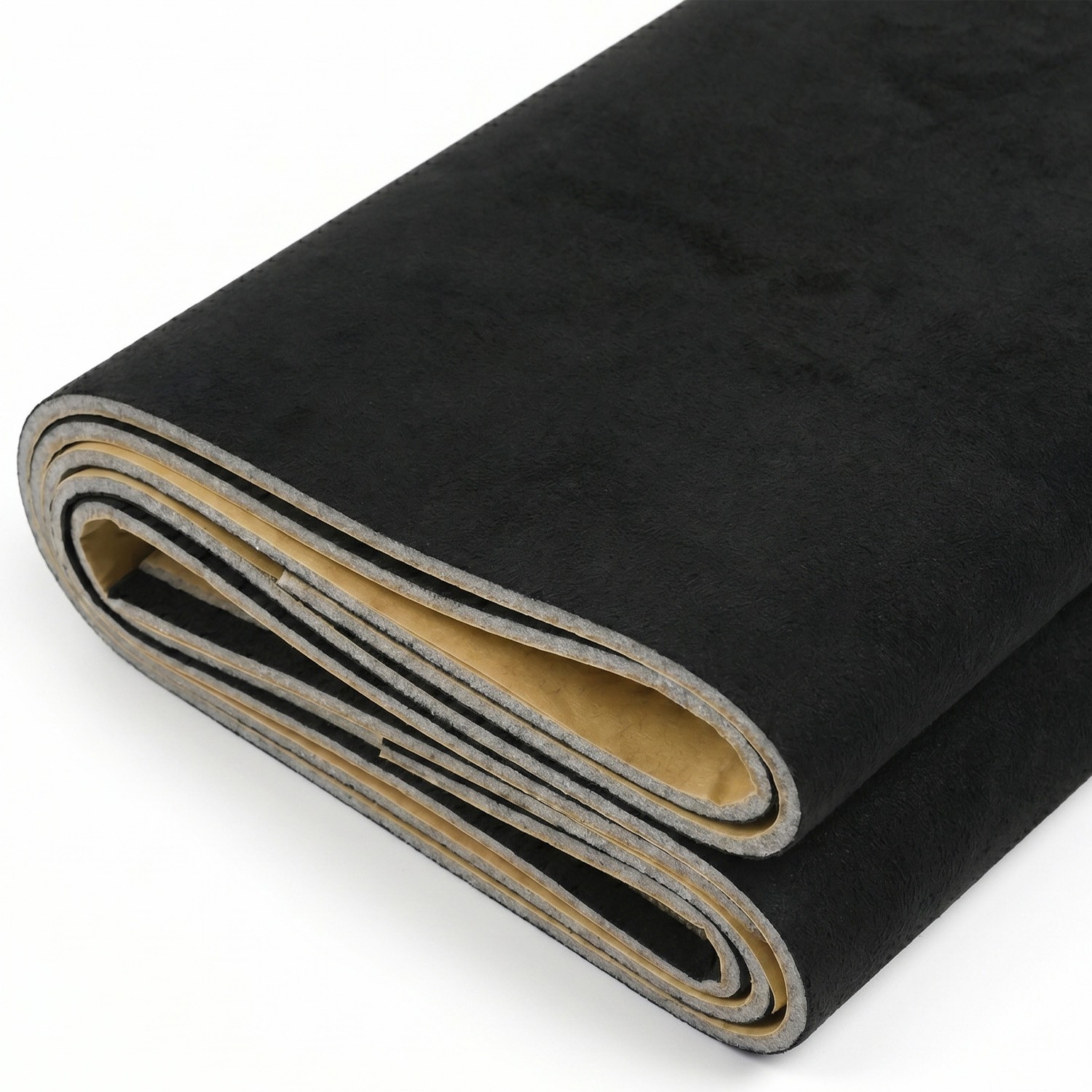 Black Suede 11.8×60″ Headliner Fabric with Adhwsive Backing Car Roof Upholstery