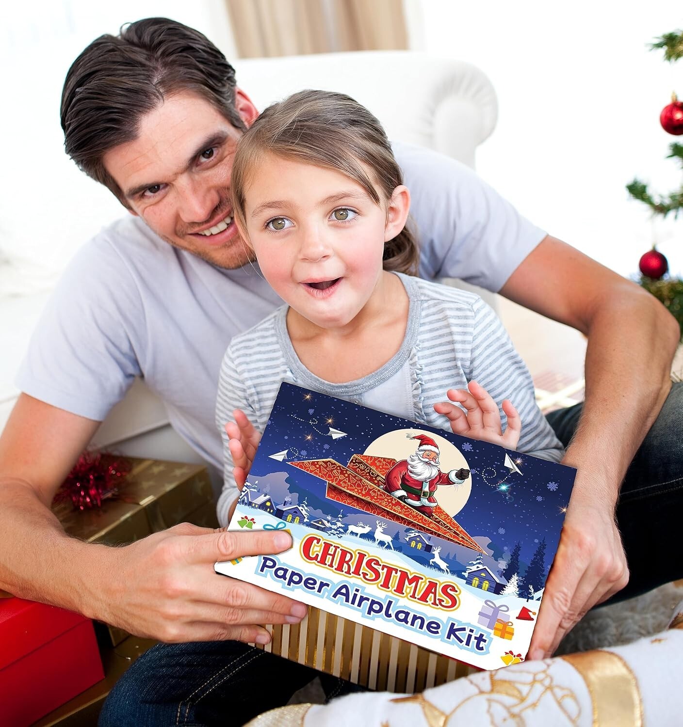 Christmas Paper Airplane Kit For Kids Toys For Ages 8-13 Instructions Bx 20