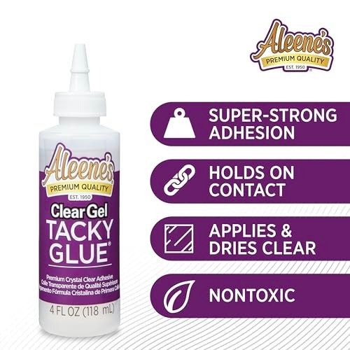 Aleene’s AR6-2 Clear Gel Tacky Glue, 4 oz., 4 oz., Multicolor