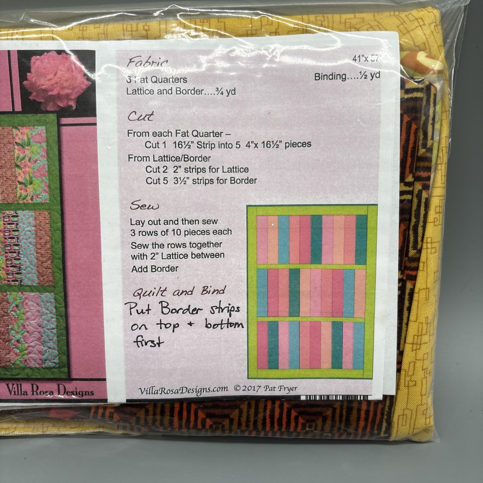 Villa Rosa Designs Quilt Kit mystery Pic Western Sky 41 1/2” X 57 1/2”