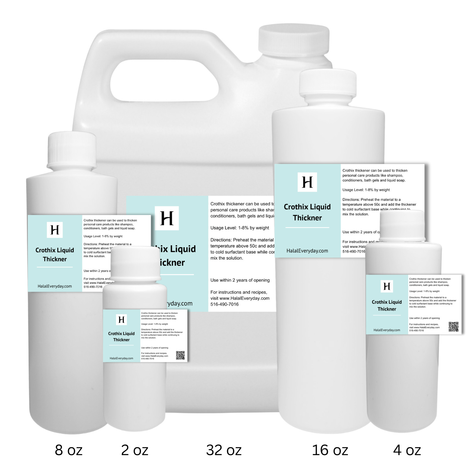 Crothix Liquid Thickener – Thickens Shampoos Bath Gels Liquid Soaps ALL SIZES