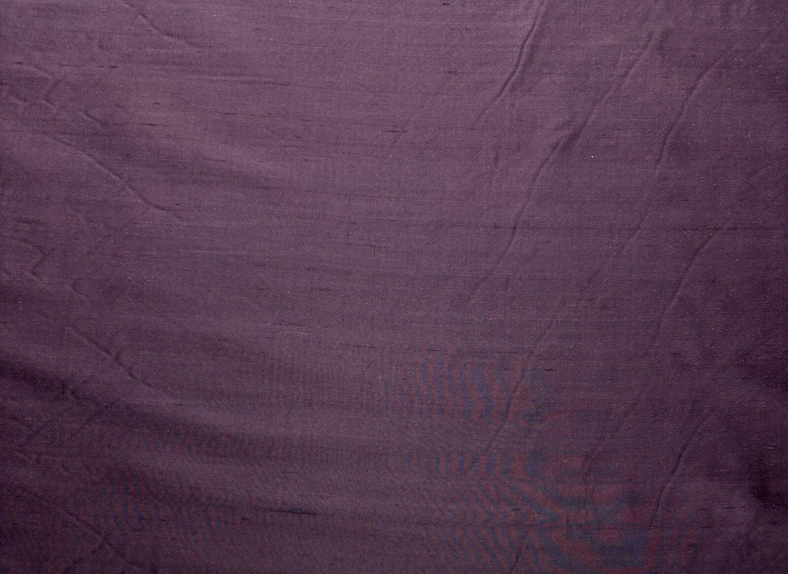 DUPIONI SOLID AUBERGINE PURPLE 100% SILK MULTIPURPOSE FABRIC BY YARD 54″W