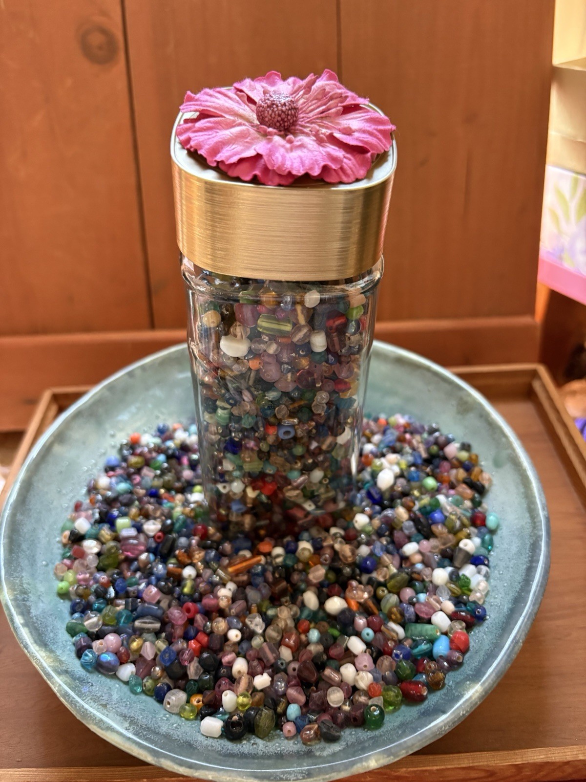 Glass Spacer Beads Rainbow Mix DIY Crafts & Jewelry Supplies, Boho Art (1+lb.)