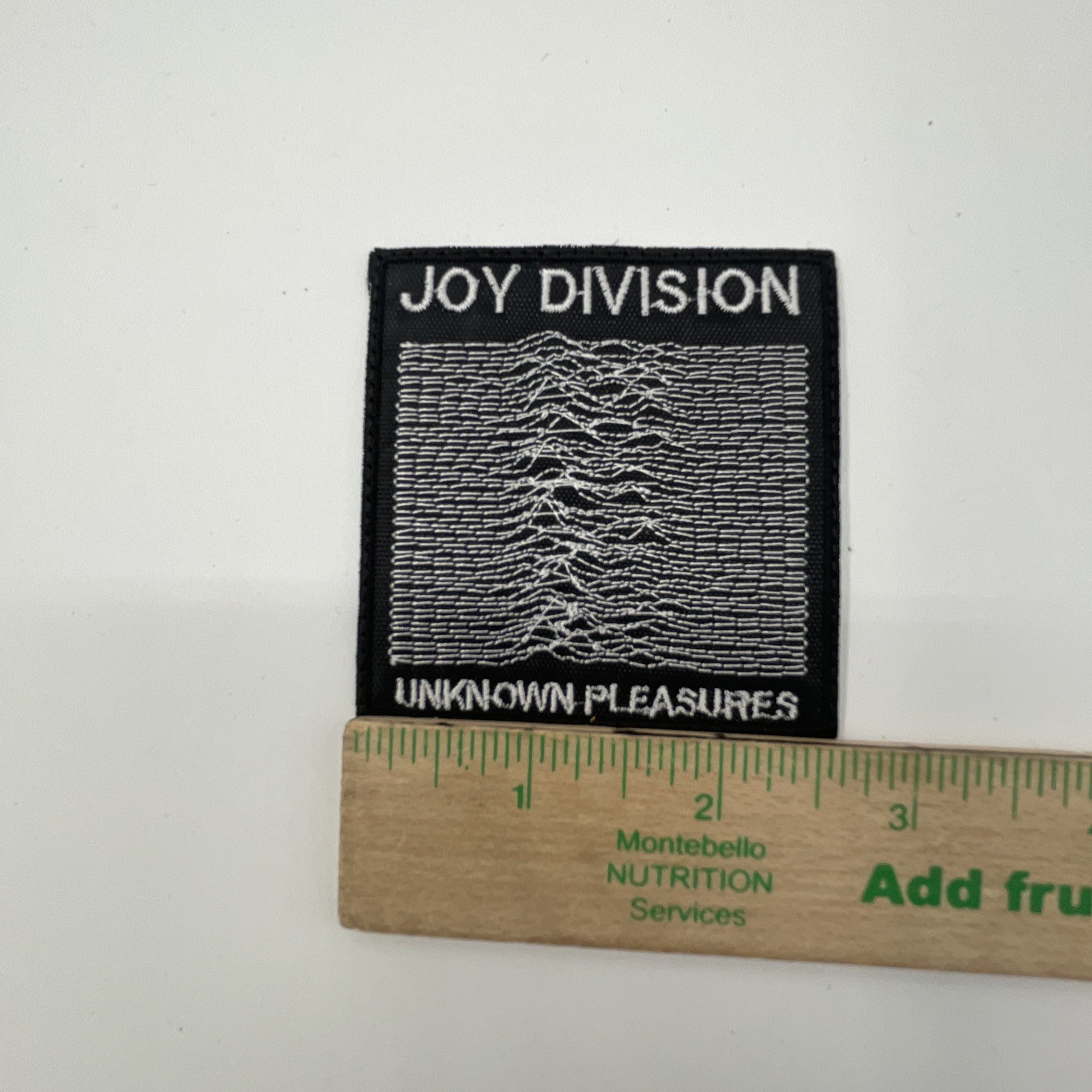 Joy Division Unknown Pleasures Patch: Quality Embroidery, Sew On, 2 3/4”