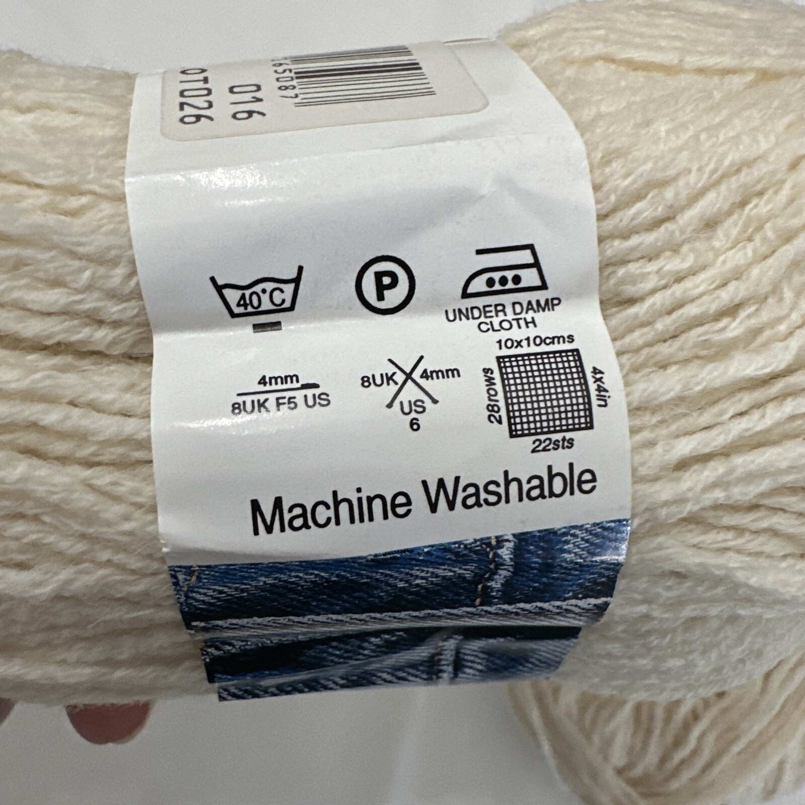 Vintage SIRDAR DENIM 2 Skeins Ivory