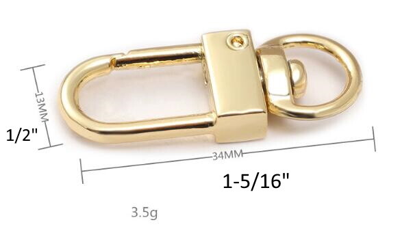 5pcs Keychain DIY Accessories Swivel Trigger Clip Connector Key Ring Bag Clasps
