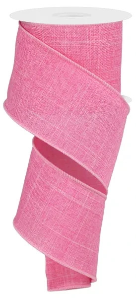 RG127922 RG RIBBON 2.5″ x 10yd Pink Royal Faux Burlap Wired Ribbon