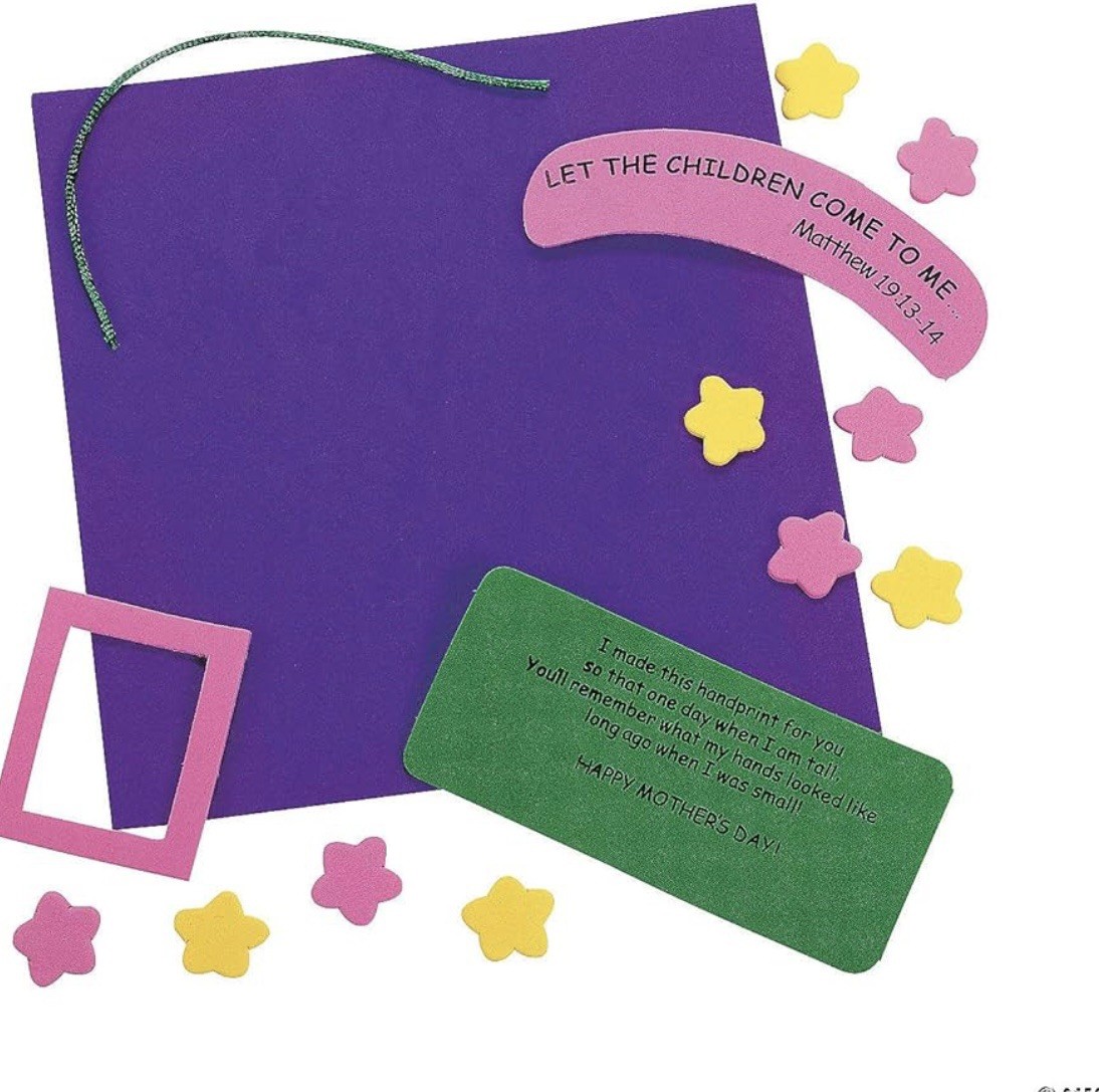 Fun Express Mother’s Day Hand Keepsake Craft Kit – Makes 12 – Medium, Multi